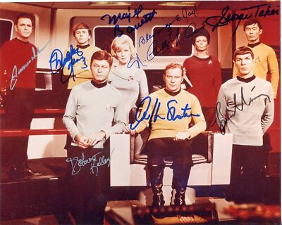 Star Trek Signed 8x10 Reprint From Original signed photo sci fi
