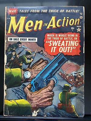 #ad Men in Action 1 Vol 1 Atlas Comics 1952