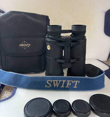 #ad Vintage Swift 8X30 Binoculars With Case