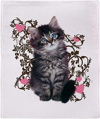 #ad Cute Kitten Gift For Cat Lovers Fleece Fleece Blanket Sherpa Blanket