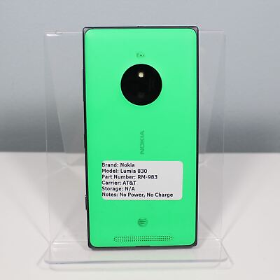 Nokia Lumia 830 RM 983 ATamp;T Smartphone ASIS