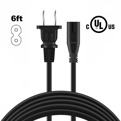 6ft UL AC Charger Cable for Sony GTK XB60 Portable Wireless Speaker Power Cord