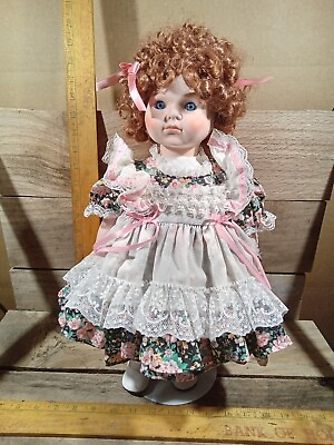 #ad Vintage Doll 18quot; Girl
