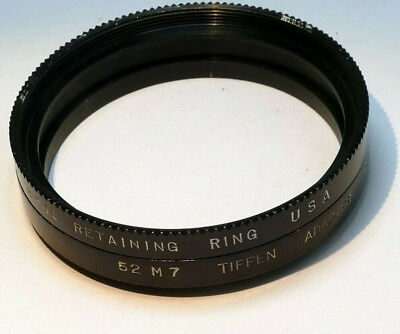 #ad Tiffen 52mm to 54mm series VII 7 filter adapter holder with retaining ring #701