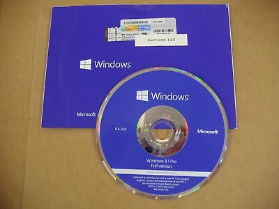 Microsoft Windows 8.1 Pro 64 bit x64 64 Bit DVD Full English MS WIN 8.1 =NEW=