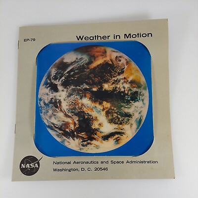 Vintage NASA Weather In Motion Lenticular 3D Hologram Display amp; Booklet EP 79