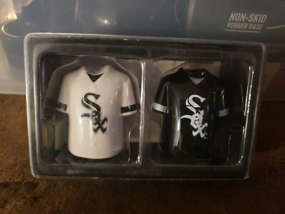 #ad Set of Chicago White Sox MLB Gameday Jersey Ceramic Salt And Pepper Shakers