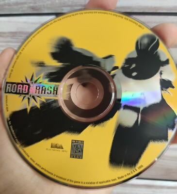 Road Rash PC 1997 Disc Only Nice Condition. Vintage Video Game Windows