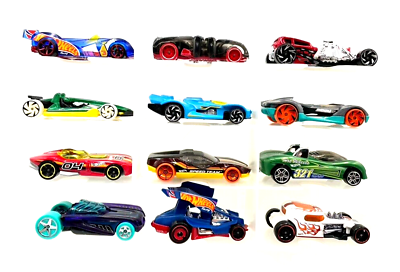 Hot Wheels Assortment of 12 Loose Cars Best for Track Races Lot #2