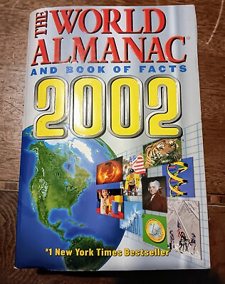 #ad MINT quot;The World Almanacquot; And Book Of Facts Paperback 2002 #1 NY Times Bestseller