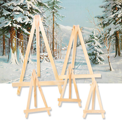 30PCS Mini Wooden Easel Table Wedding Picture Card Holder Display Small Stand