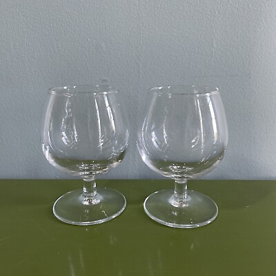 #ad Set of 2 Luminarc France Whiskey Nosing Glasses 3 3 4” Tall 4oz
