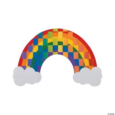 Fun Express IN 13722502 Rainbow Weaving Mat Craft Kit 