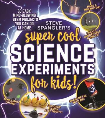 #ad Steve Spanglers Super Cool Science Experiments for Kids: 50 mind b ACCEPTABLE