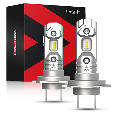 #ad Lasfit H7 LED Headlight Bulb Kit High Beam 6000K Cool White Bulbs Bright Lamp 2x