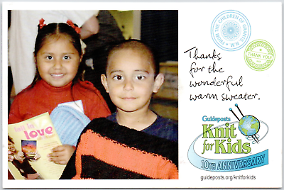 #ad Guideposts Knit For Kids Grants New Mexico Children In Need 2006 NM USA Postcard