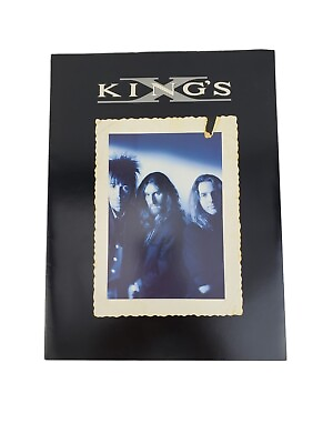 #ad Vtg King’s X Souvenir Bio Promo Folder Faith Hope Love Tour Collectible 1990