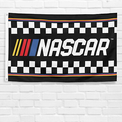 #ad For NASCAR Checkered 3x5 ft Banner Vintage Car Racing Wall Sign Gift Flag