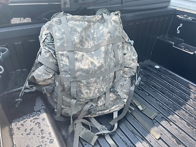 #ad US Army Large Rucksack Digital Camo with 2 Sustainment Pouches 83 Liter Capacity