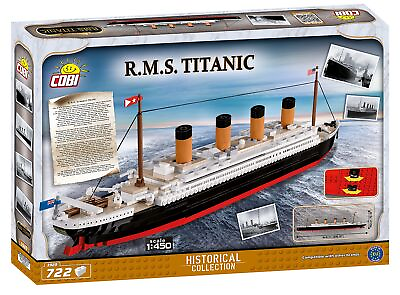 #ad COBI Historical Collection R.M.S. Titanic Including 720 Bricks to 1:450 Scale