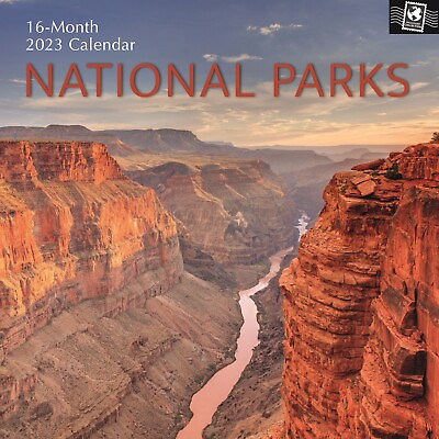 #ad 2023 Wall Calendar National Parks 12x12quot; Monthly 16 Month Passport Collection