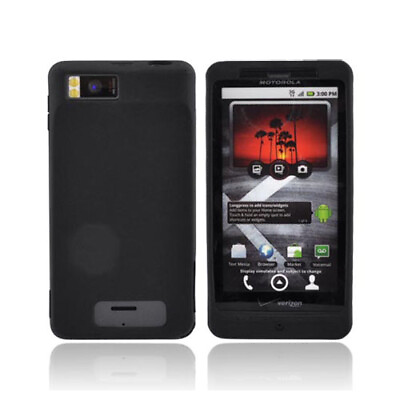 #ad Verizon Silicone Skin Case for Motorola Droid X Black