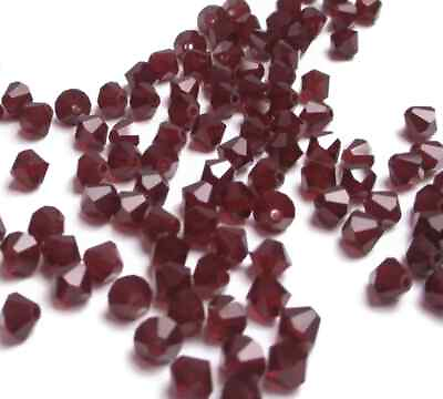 #ad 12 6mm Swarovski Crystal Bicone Beads 5328 Garnet