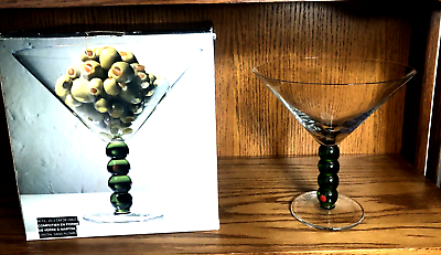 ARTLAND 30 oz. Handblown Crystal Martini Glass Celebration Collection LARGE New