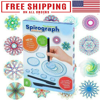 Spirograph Design Set Fun Deluxe Drawing Geometric Ruler Art Toy For Young Adult