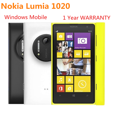 New Sealed Original Nokia Lumia 1020 Black WiFi 41MP 4.5quot; Unlocked Windows Phone