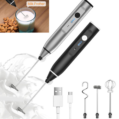 #ad Frother Electric Milk Mixer Drink Foamer Coffee Egg Beater Whisk Latte Stirrer