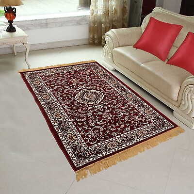 #ad Traditional Home Decorative Non Slip Carpet Multi Color Bedroom Area Rug 3x5 ft