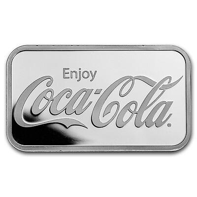 #ad Coca Cola® 1 oz .999 Pure Silver Bar