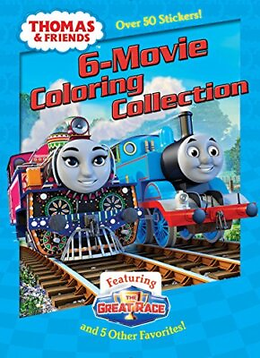 #ad Thomas amp; Friends Six movie Coloring and Activity Book J... Paperback softback