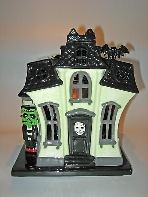 Rare BATH amp; BODY WORKS 2011 Gothic Bats Halloween Haunted House SLATKIN Luminary
