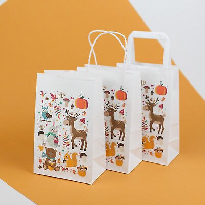 Christmas Bags Paper 2 pcs Christmas Goodie Treat Sweet Bags Kids Gift Bag Small