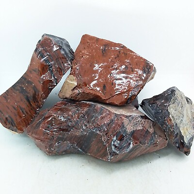 #ad Mahogany Obsidian 5 lbs cabbing rough lapidary gemstone red black #R 3466