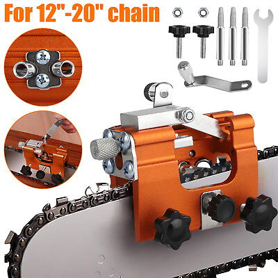 Portable Chainsaw Sharpening Jig Sharpener Kit for 12 20quot; Chainsaw amp;Electric Saw