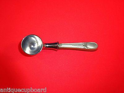 #ad Flowered Antique by Blackinton Sterling Silver Coffee Scoop HH Custom Made 6quot;