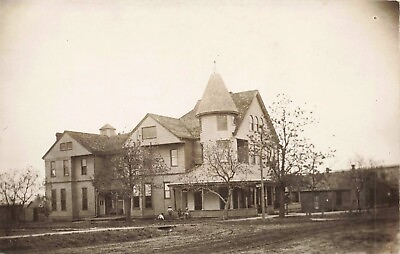 #ad RPPC Stratford Inn Amoret Missouri Destroyed by Fired 10 10 1913. Old PC