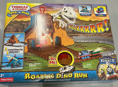 #ad #ad Thomas and Friends Roaring Dino Run Take N Play Portable Railway w Thomas Train