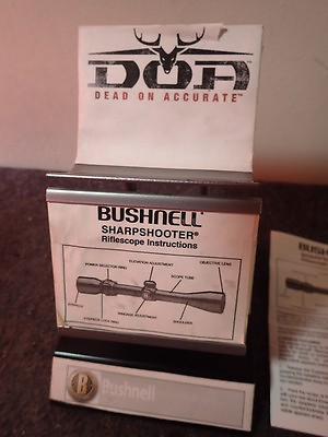 Vintage Bushnell Sharpshooter DOA Rifle Scope Stand Metal Retail Display
