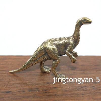 Brass Dinosaur Figurine Statue Home Table Decoration Animal Figurines Toys