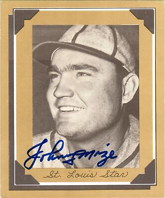 #ad Johnny Mize Signed Douglas 1977 Johnny Mize Story 4x4 MLB HOF You Pick 1 Card
