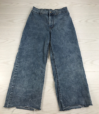#ad Vintage 90s High Rise Wide Leg Jeans REWASH Women 5 27 Blue Stone Washed Stretch