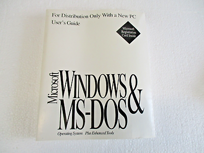 Microsoft Windows amp; MS DOS User Guide 1991