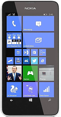 Nokia Lumia 635 Windows Quad Core 4G LTE 8GB Unlocked Cricket White Smartphone