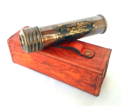 #ad #ad Vintage Antique Brass Kaleidoscope Gilbert amp; Sons Handmade Nautical Kids Gift
