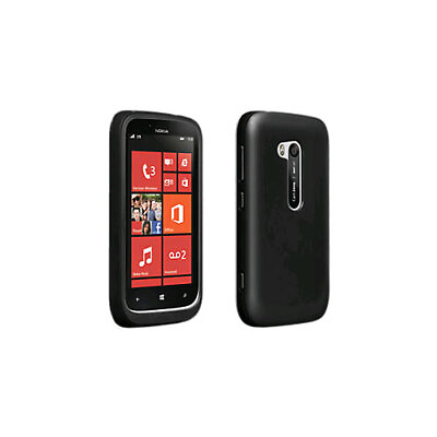 Verizon High Gloss Silicone Cover for Nokia Lumia 822 Black