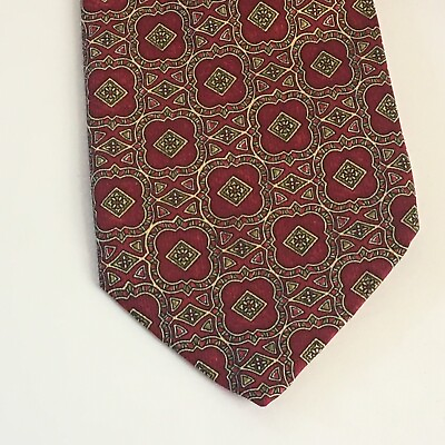 #ad Robert Talbott MANSOUR#x27;s Mens hand sewn Necktie 100% silk Made in USA 58” x 3.75